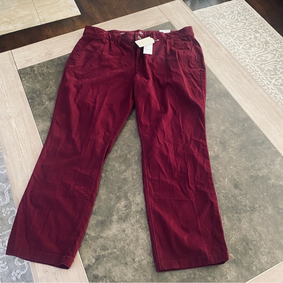 St. John's Bay Women's Relaxed Fit Girl Friend Chino Pant - Picture 4 of 15